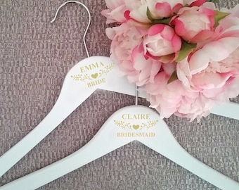 Decalques personalizados para cabides de casamento - Adesivos personalizados para cabides de casamento