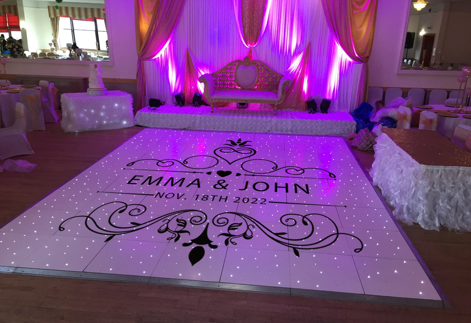 Wedding Sign & Vinyl Dance Floor Decal Sticker Birthday Etsy