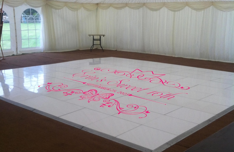 Wedding Sign & Vinyl Dance Floor Decal Sticker Birthday Etsy
