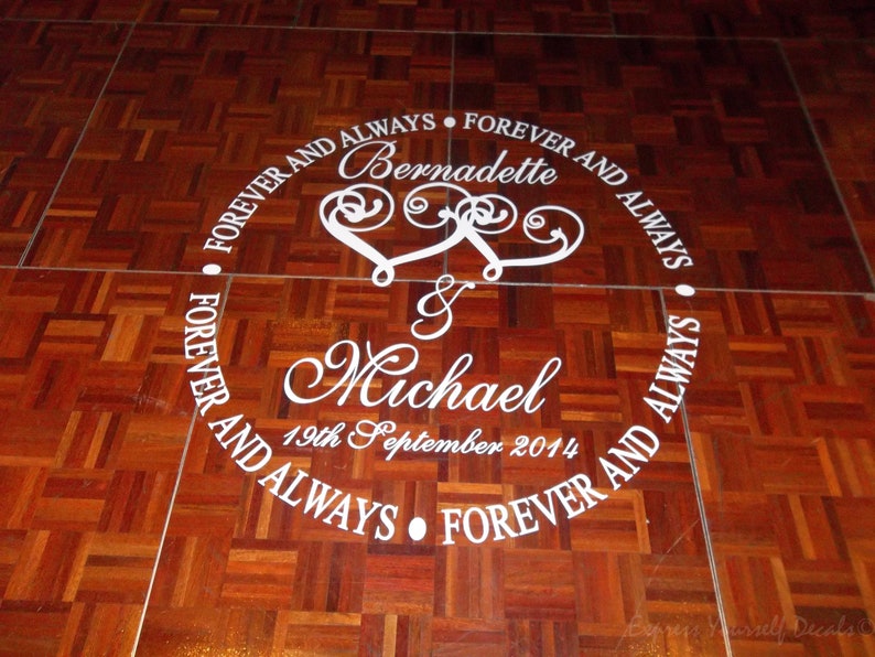 Wedding Dance Floor Decal Sticker Wedding Decal Vinyl Etsy
