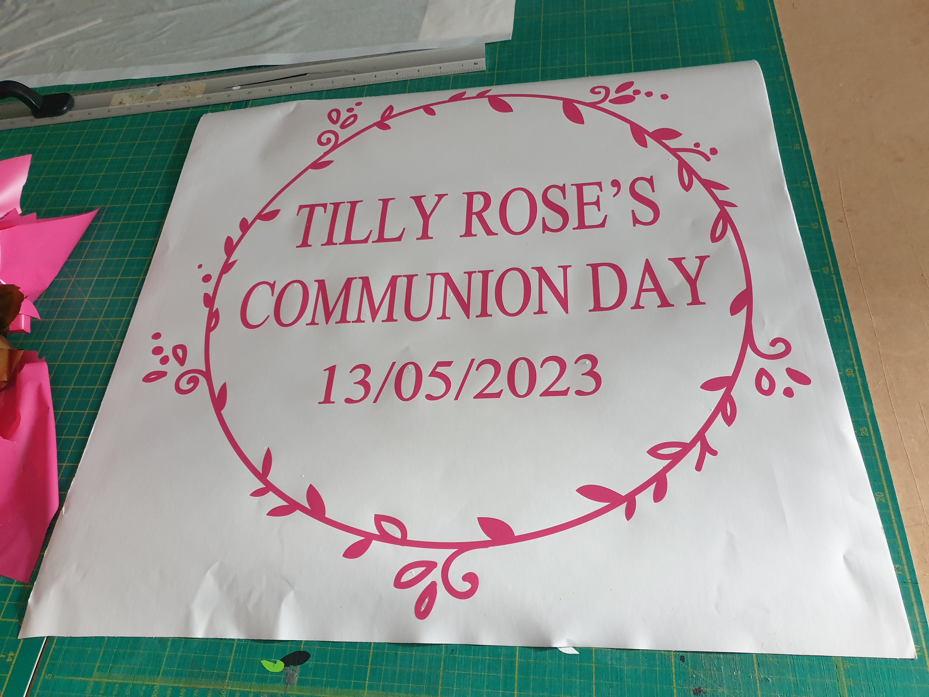 Dance Floor Decal Sticker, Happy Birthday/communion/ Confirmation ...