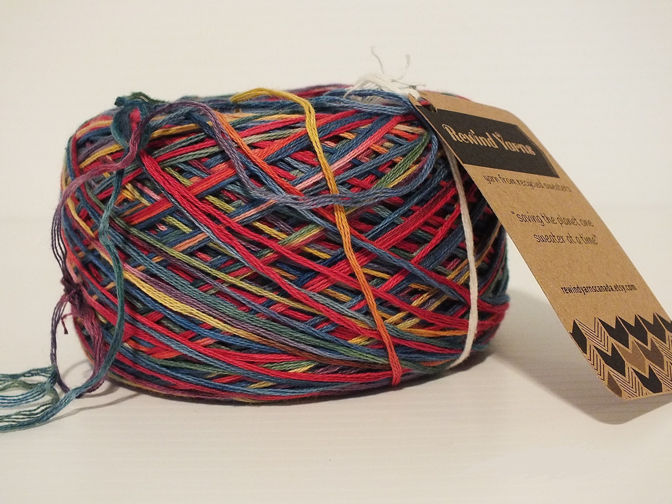 Upcycled yarn cotton 10051 Etsy