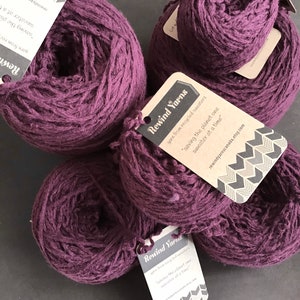 Upcycled yarn #1075 cotton,wool, nylon blend.