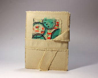 Hand Sewn Canvas Sketchbook: 84 Page Drawing Paper Journal