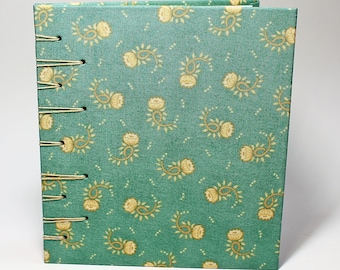 Handsewn Watercolor Sketchbook: Cabbage Rose Cotton Cover, Fabriano Paper