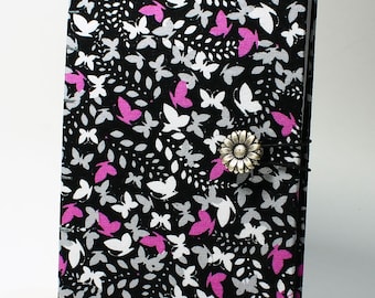 Butterfly Journal, Hand Sewn Sketchbook, Fabriano Paper