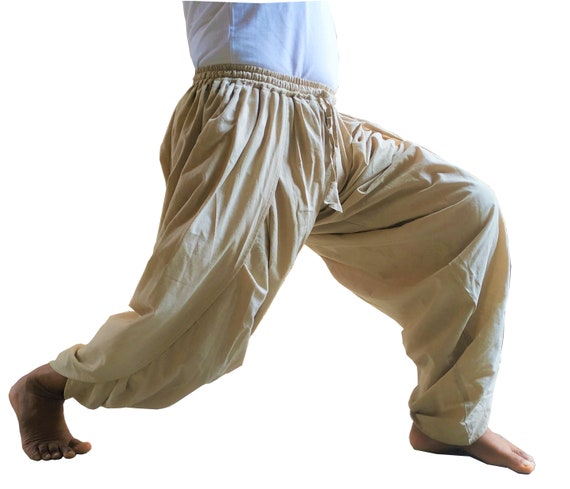 Ultimate Dhoti Yoga Trousersdhoti Style traditional Real Ethnic Fully  Flexible Undyed Natural Fisherman Cotton Pants:beige Cream - Etsy