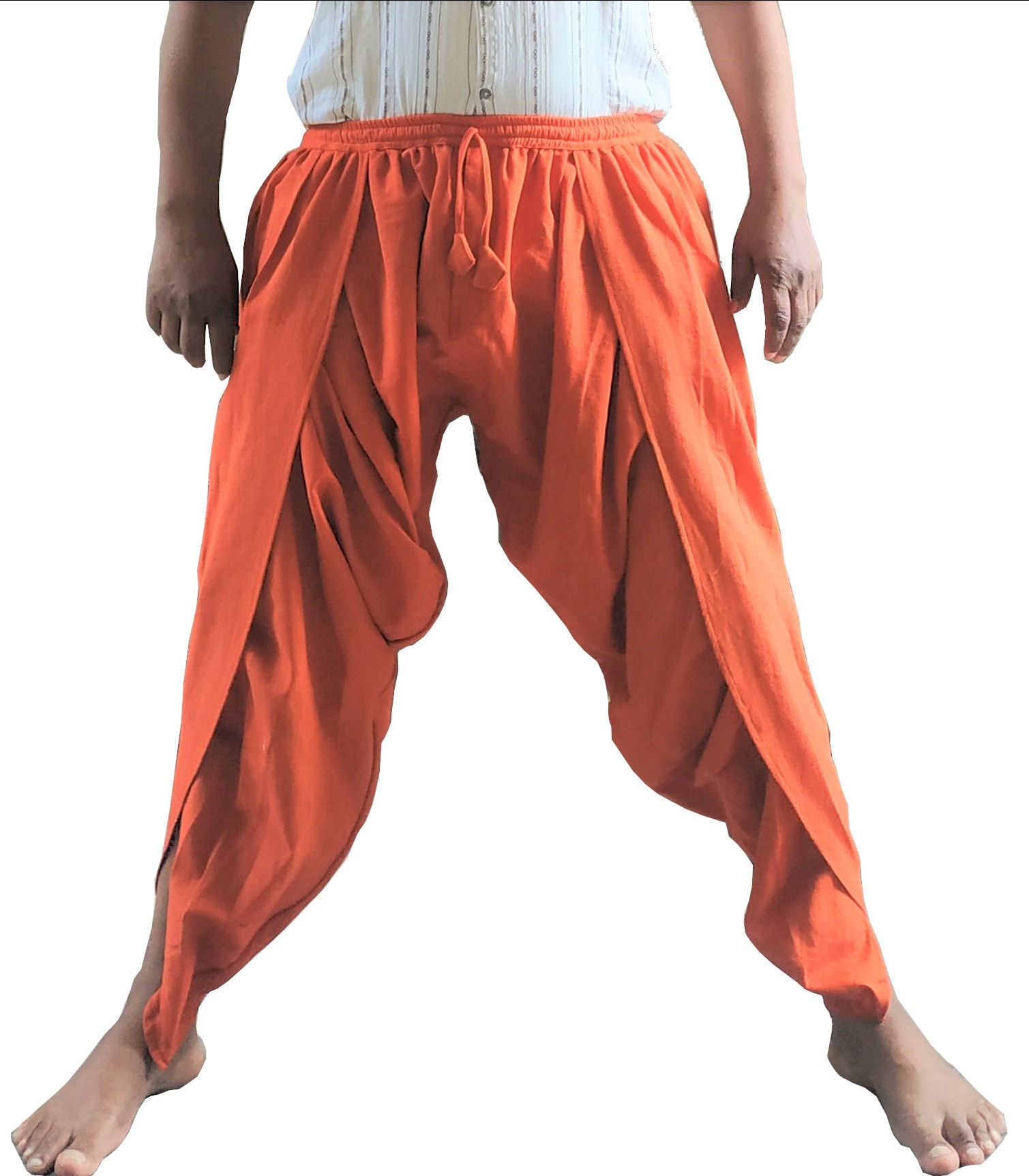 Dhoti pants White Isha offers you the best in comfort  IshaLife EU