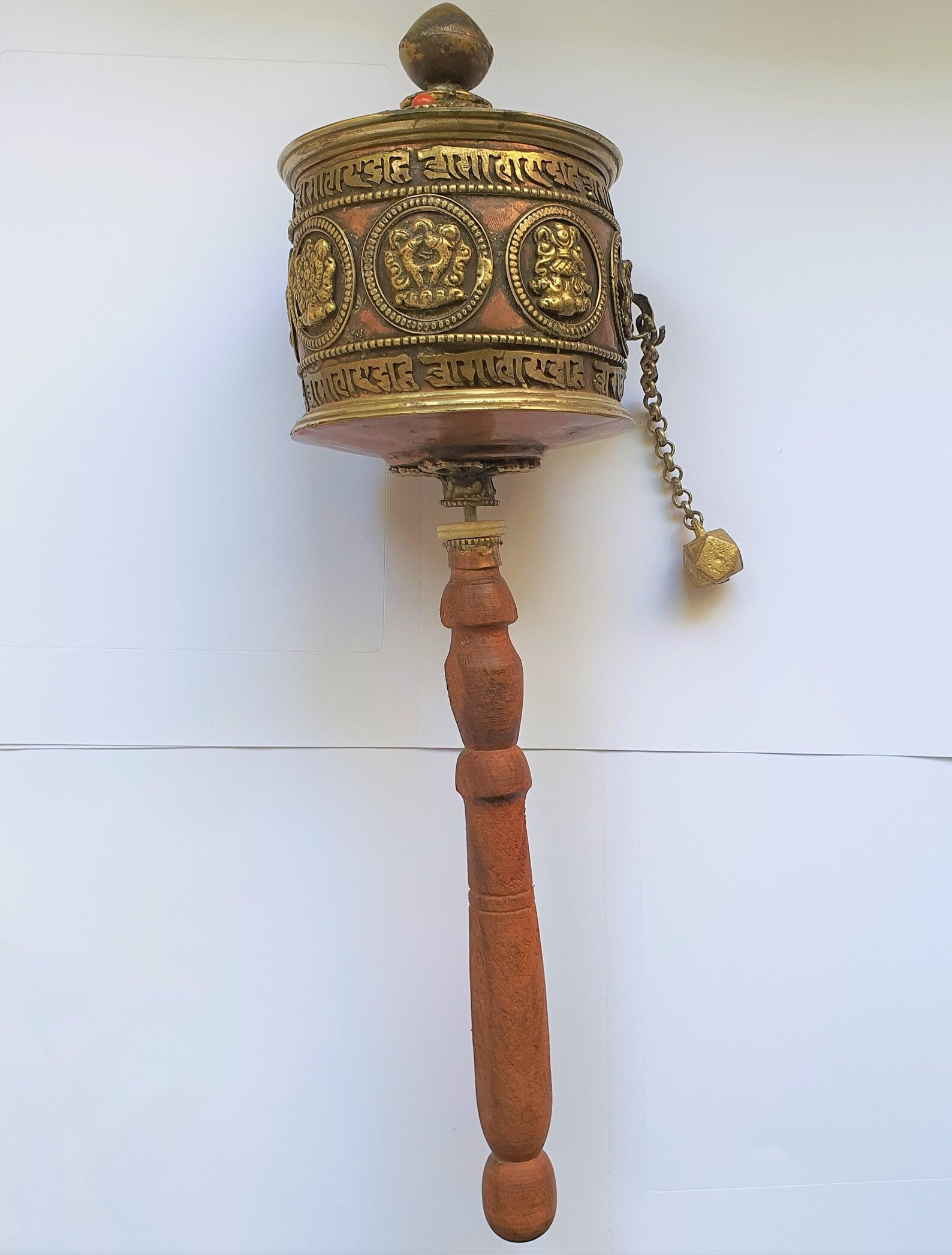 Grand moulin à prières en cuivre entièrement fabriqué à la Etsy France