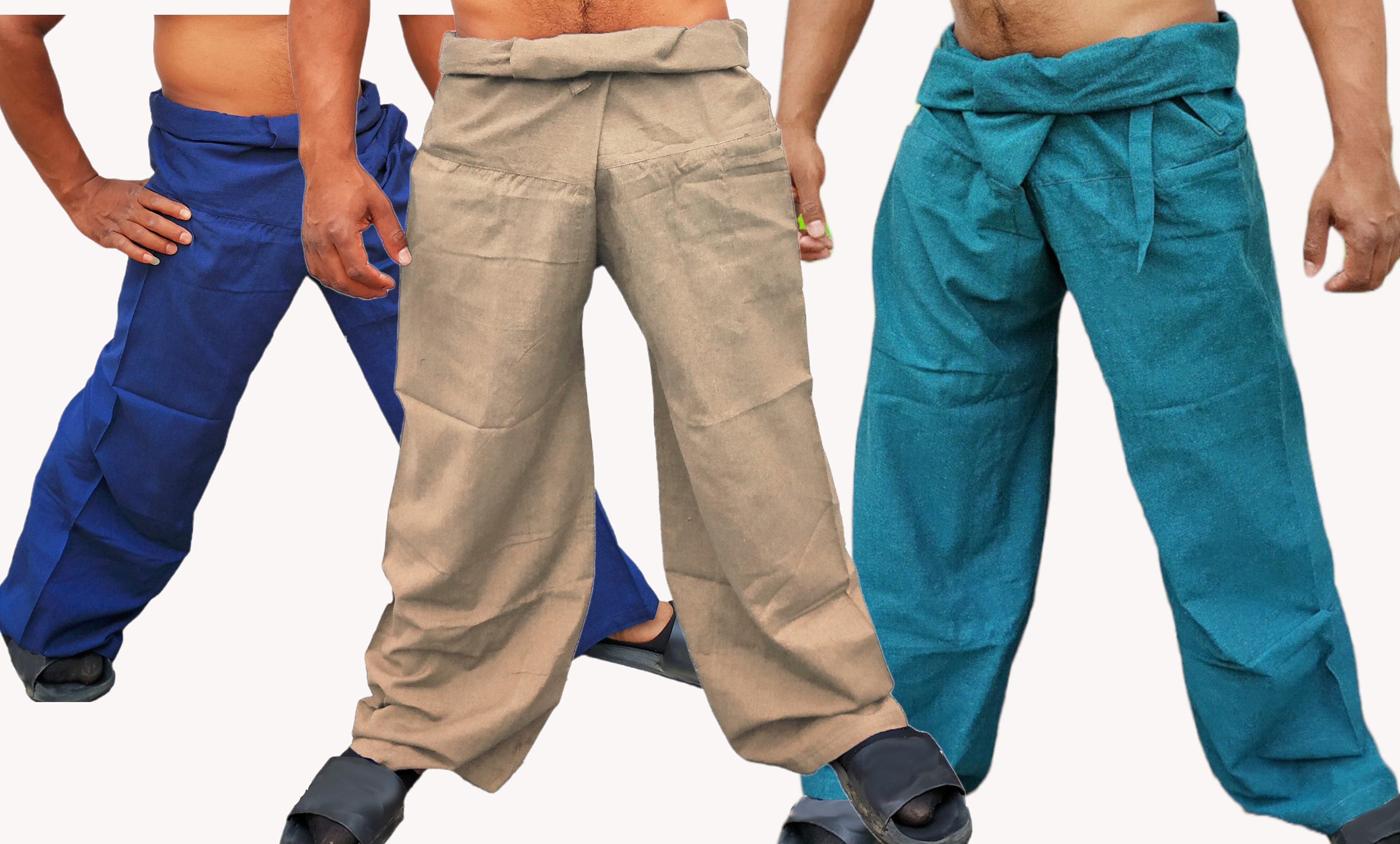 Fisherman Pants. Sarong Wrap Trousers. Mens Linen Yoga Pants. Man Harem  Pants. Linen Wrap Pants. Palazzo Pants. Wide Leg Unisex Pants 