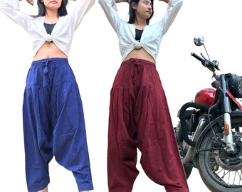 Patiyala Punjabi Pakistani Indian Ladies Salwar Harem Loose Yoga Ladies trousers Pants Cotton Polycotton