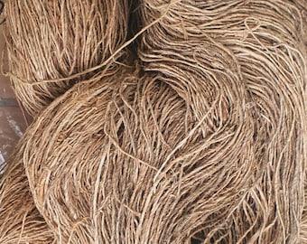 Hand spun Organic Hemp Himalayan Natural,undyed Yarn String Twine