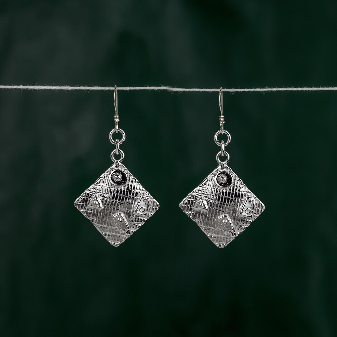 Hand-crafted Sterling Silver Earrings Made in Seville Spain