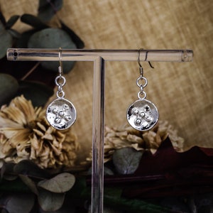Hand-crafted sterling silver earrings made in Seville Spain