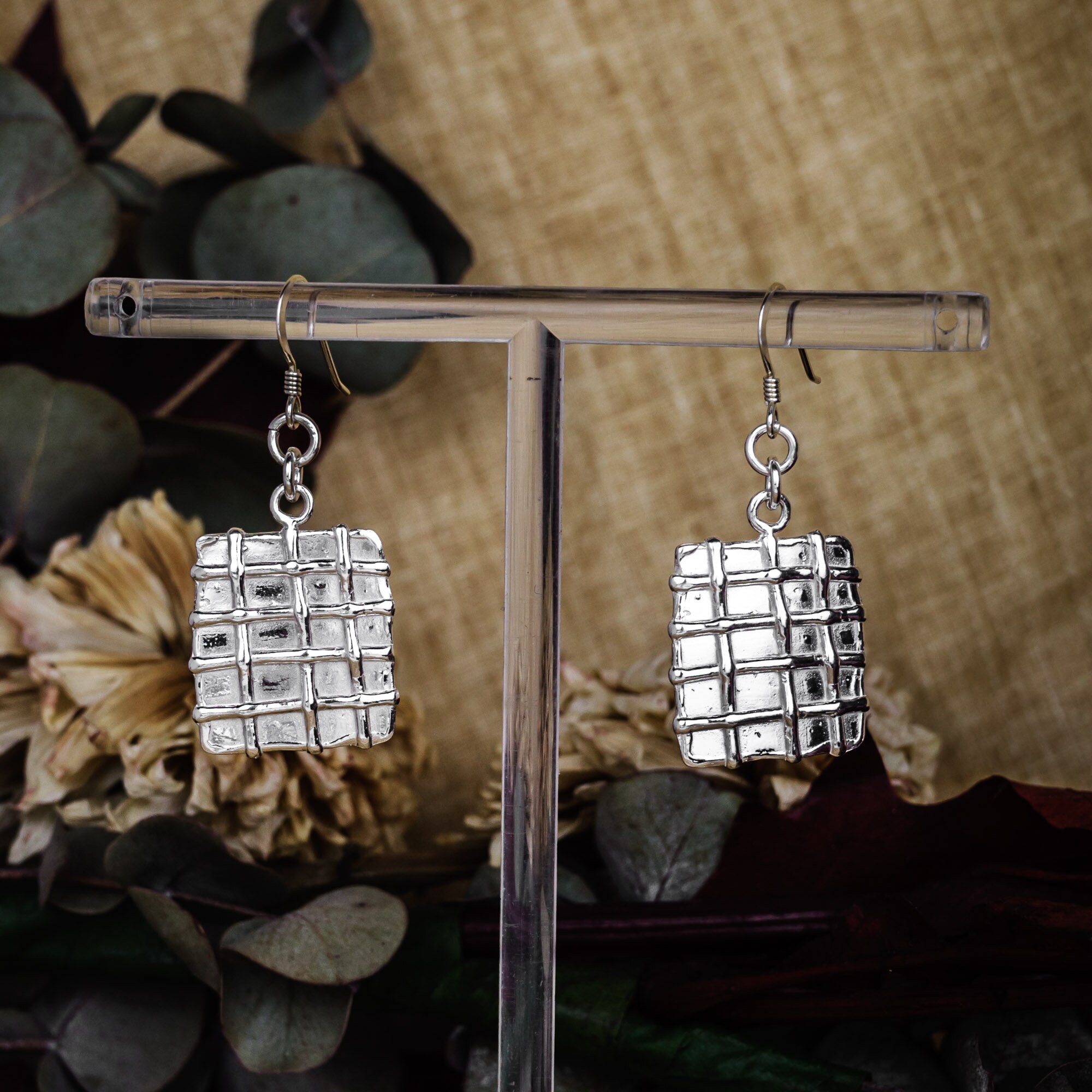 Hand-crafted Sterling Silver Earrings Made in Seville Spain