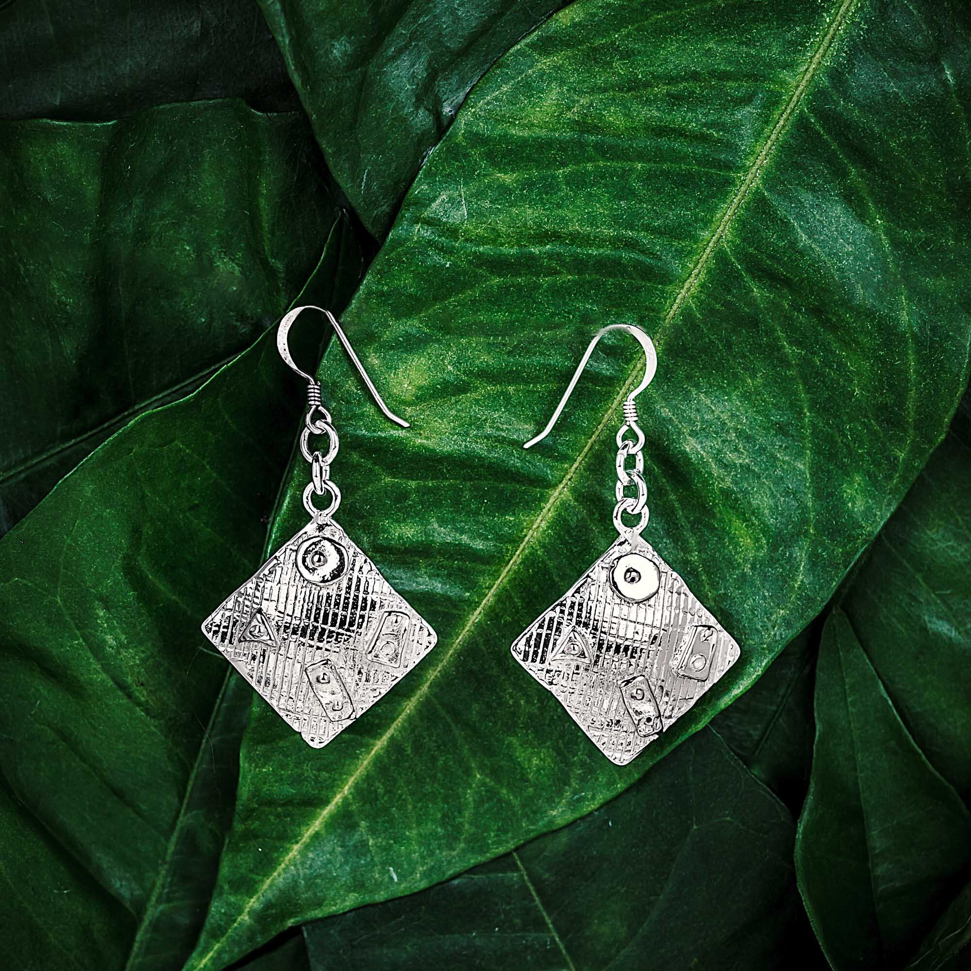 Hand-crafted Sterling Silver Earrings Made in Seville Spain