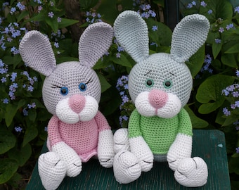 Amigurumi pattern rabbit- Easter rabbit PDF- Easter bunny pattern in English- crochet bunny pattern pdf