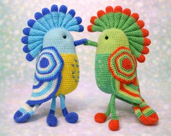 Anleitung: Amigurumi bird - PDF Häkelanleitung in englischer Sprache