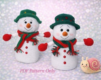 Pattern:amigurumi snowman-PDF crochet pattern in English