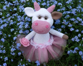 Pattern Crochet cow/ Amigurumi crochet pattern/ pdf in English