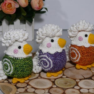Pattern: The curly bird- PDF crochet pattern in English