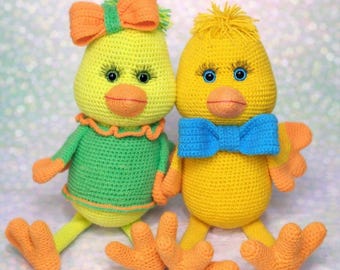 Amigurumi Entchen Häkelanleitung: Osterküken PDF (englisch)