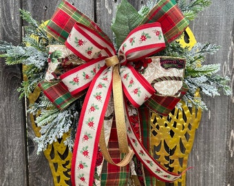 Gold Angel Wings Christmas Wreath: Handmade Memorial Decor