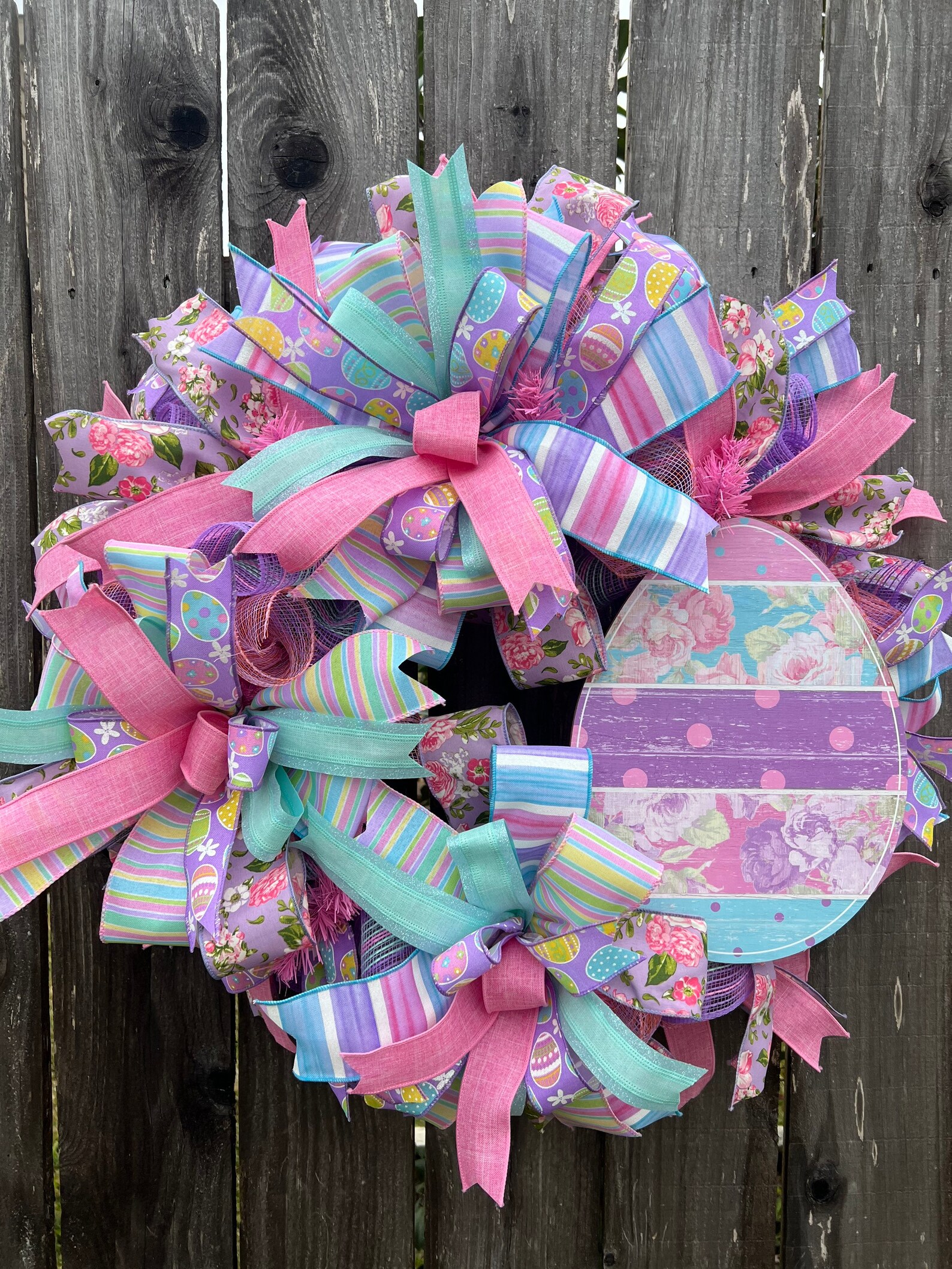 Giant Easter Egg Ribbon Wreaths Giant Easter Egg Ribbon Wreaths