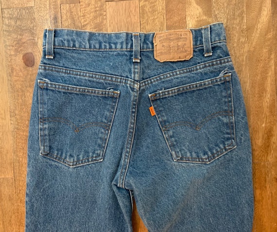 Vintage Orange Tag High Rise Levis Jeans 28/31 - image 8