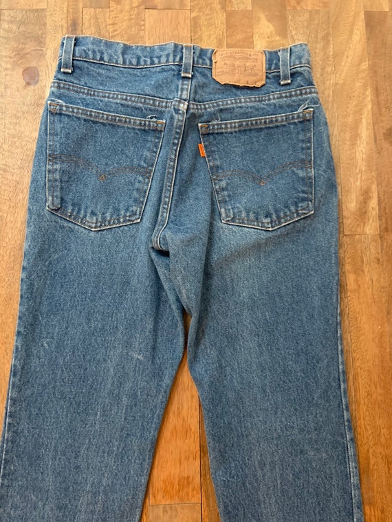 Vintage Orange Tag High Rise Levis Jeans 28/31 - image 7