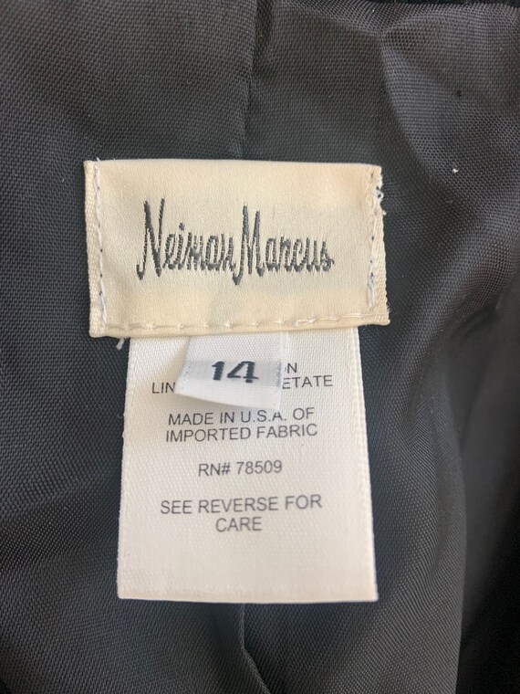 Vintage Black Velvet Neiman Marcus Blazer  Large - image 9