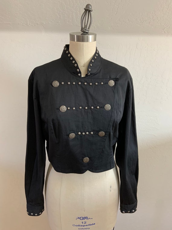 Vintage Studded Cropped Panhandle Slim Western Ja… - image 1