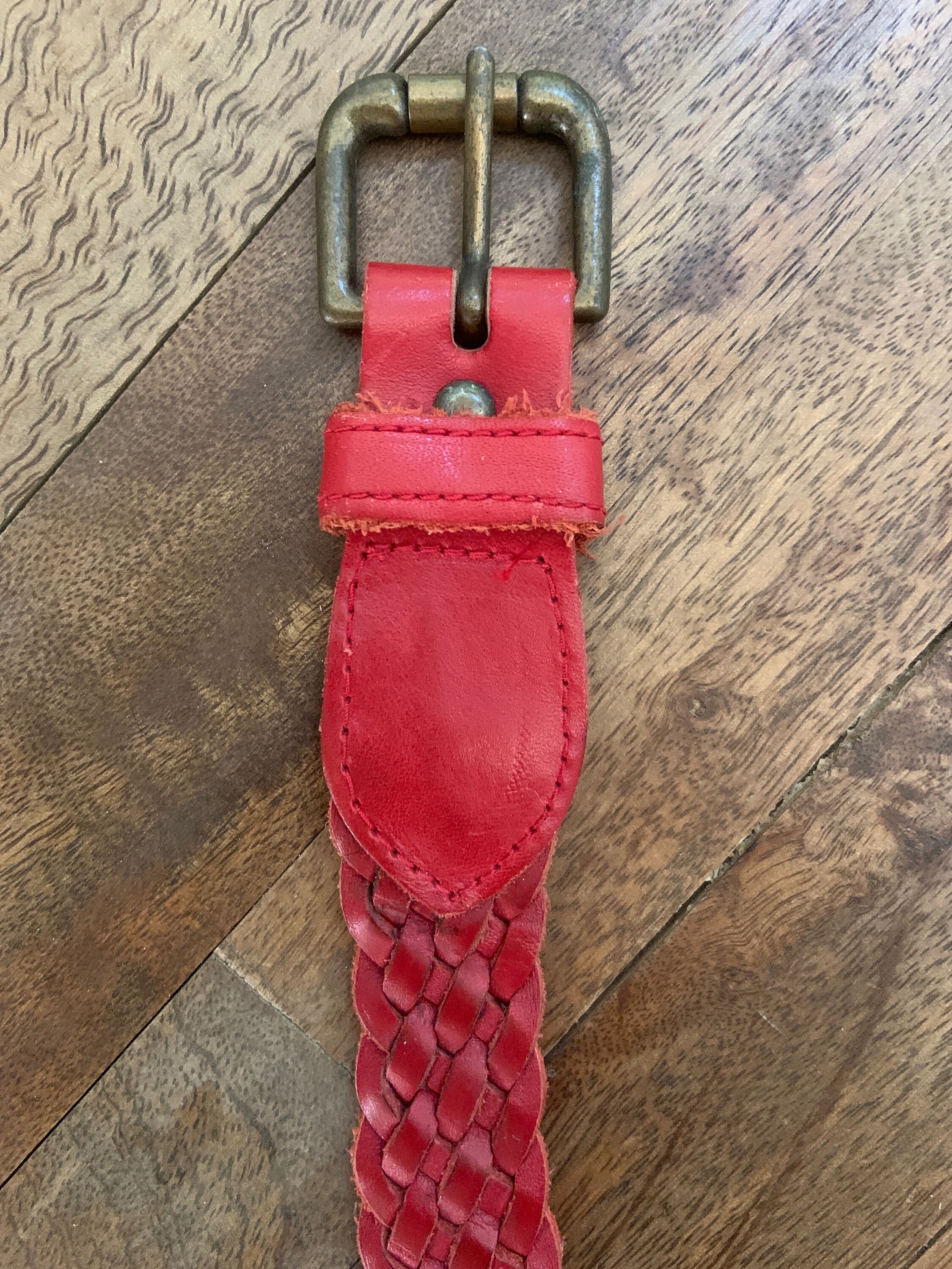 小物 Vintage 80s Red Braid Design Belt il_1080xN.3552040719_g0xx.jpg