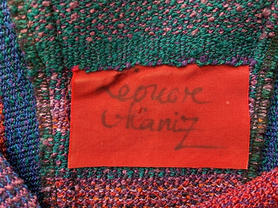 Vintage 1980’s Striped Hand Woven Textile Dress M… - image 8