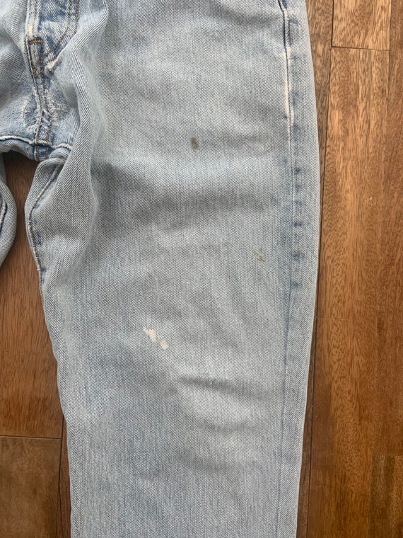 Vintage Patched Painted Faded Levis 501 Jeans  32… - image 6