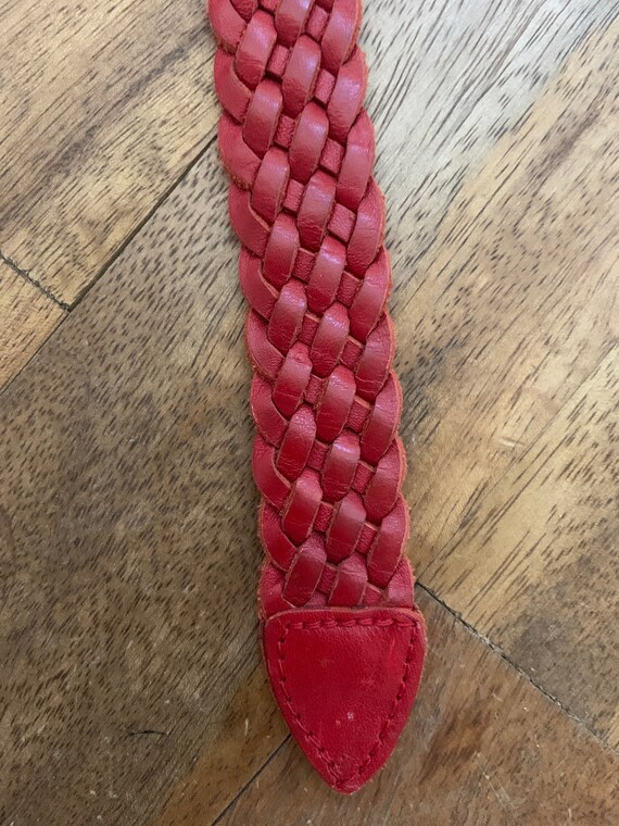 小物 Vintage 80s Red Braid Design Belt Vintage 80s Red Braided Sail Boat Belt – Spark Pretty