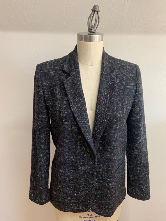 Vintage 1980’s Speckled Wool Blend Women’s Blazer