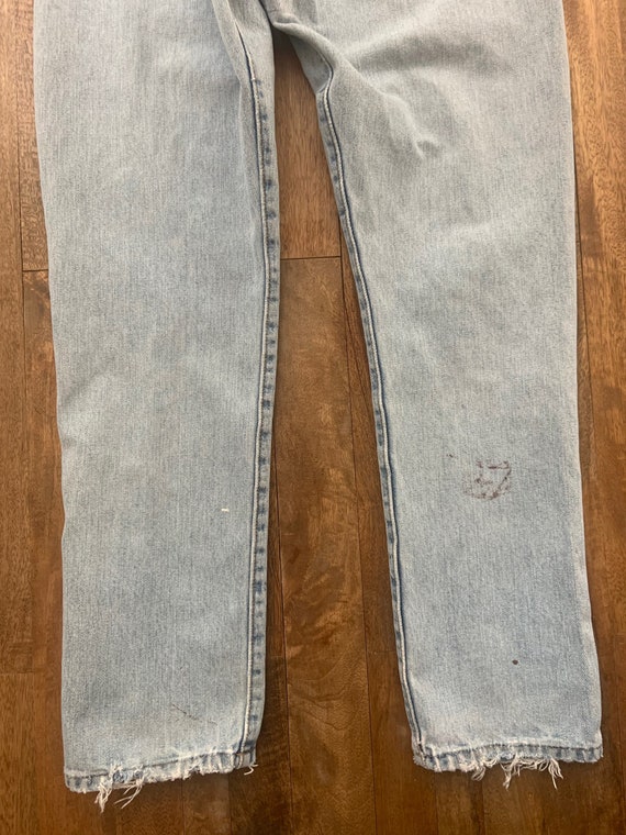 Vintage Patched Painted Faded Levis 501 Jeans  32… - image 8