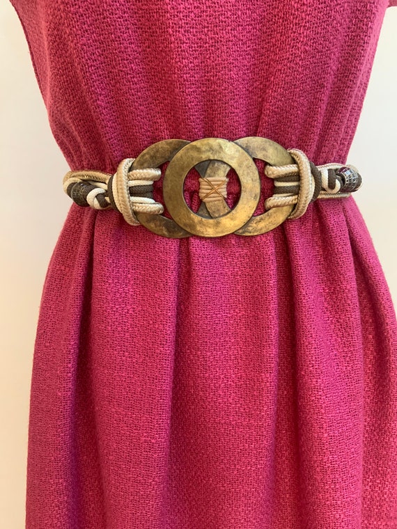 Vintage 1990s brass belt Gem
