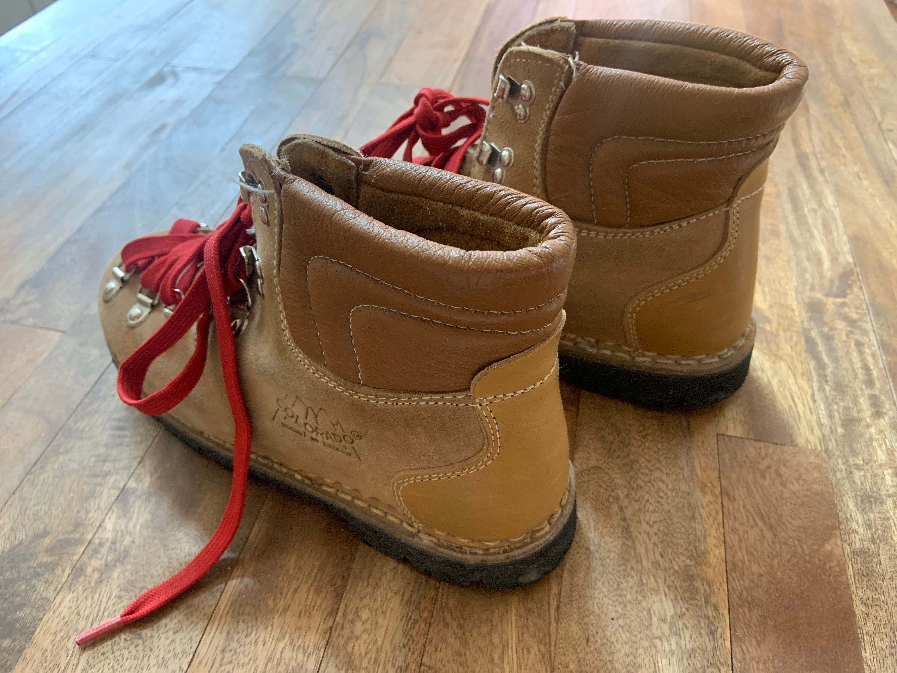 Vintage Kinney Shoes Red Laced Hiking Boots 6.5 Men 8.5 Women | Etsy