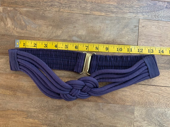 Vintage Knotted Purple 1980’s Belt - image 5