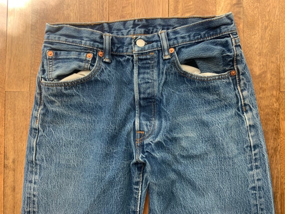 Faded Medium Wash Levis 501 Jeans 32/36 but Measure 30/32 | Etsy UK