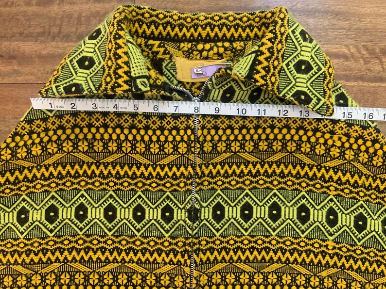 Poncho guatemalteco vintage intrecciato a mano degli anni '70 immagine 7