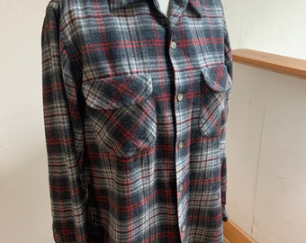 Vintage 1960’s Plaid Pendleton Shirt Medium