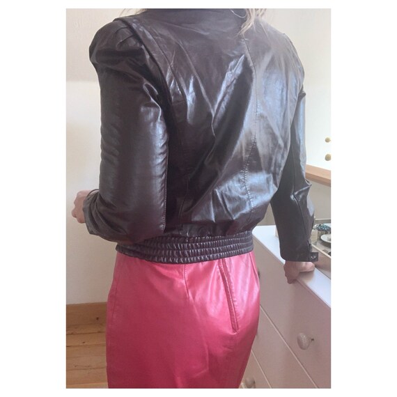 Vintage 1980’s Women’s Leather Jacket Medium - image 5