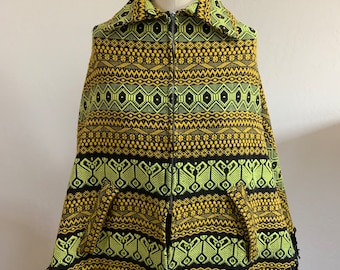 Vintage Hand Woven 1970’s Guatemalan Poncho