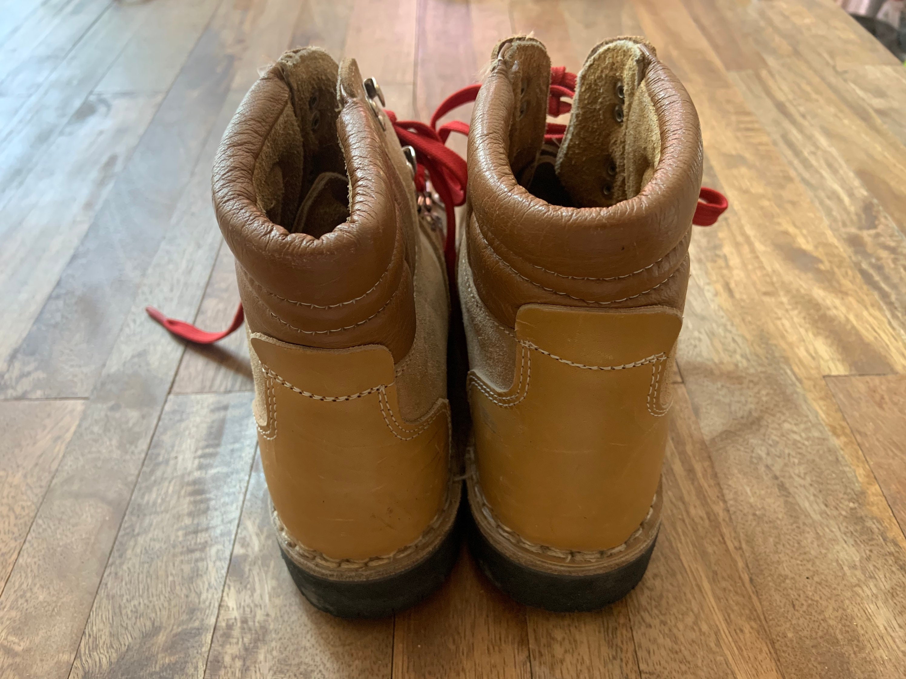 Vintage Kinney Shoes Red Laced Hiking Boots 6.5 Men 8.5 Women | Etsy