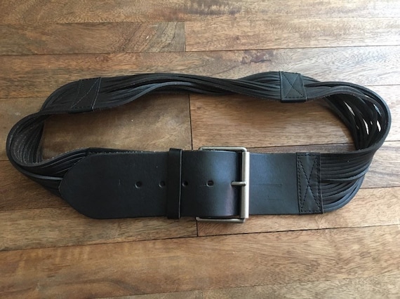 Wide leather belt - image 1