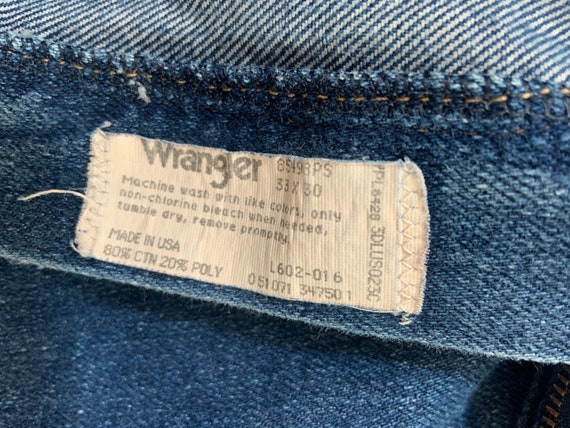 Vintage 1980’s Cropped Bootcut Wrangler Jeans 33/… - image 9