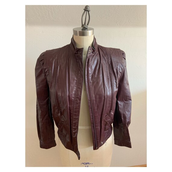 Vintage 1980’s Women’s Leather Jacket Medium - image 6